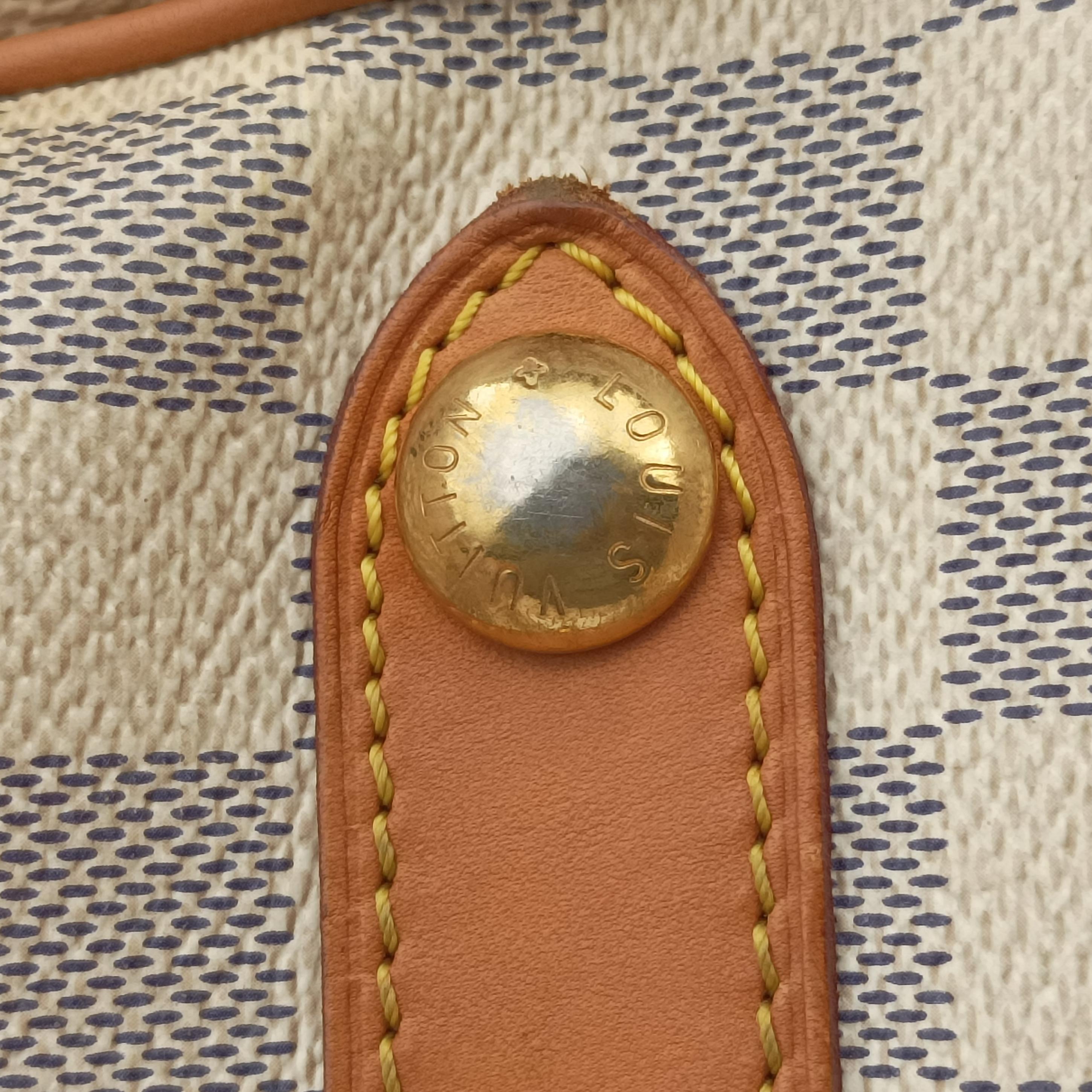 Secondhand Louis Vuitton SIRACUSA GM AZUR Damier Canvas N41111 shoulderbag | stylenewstar