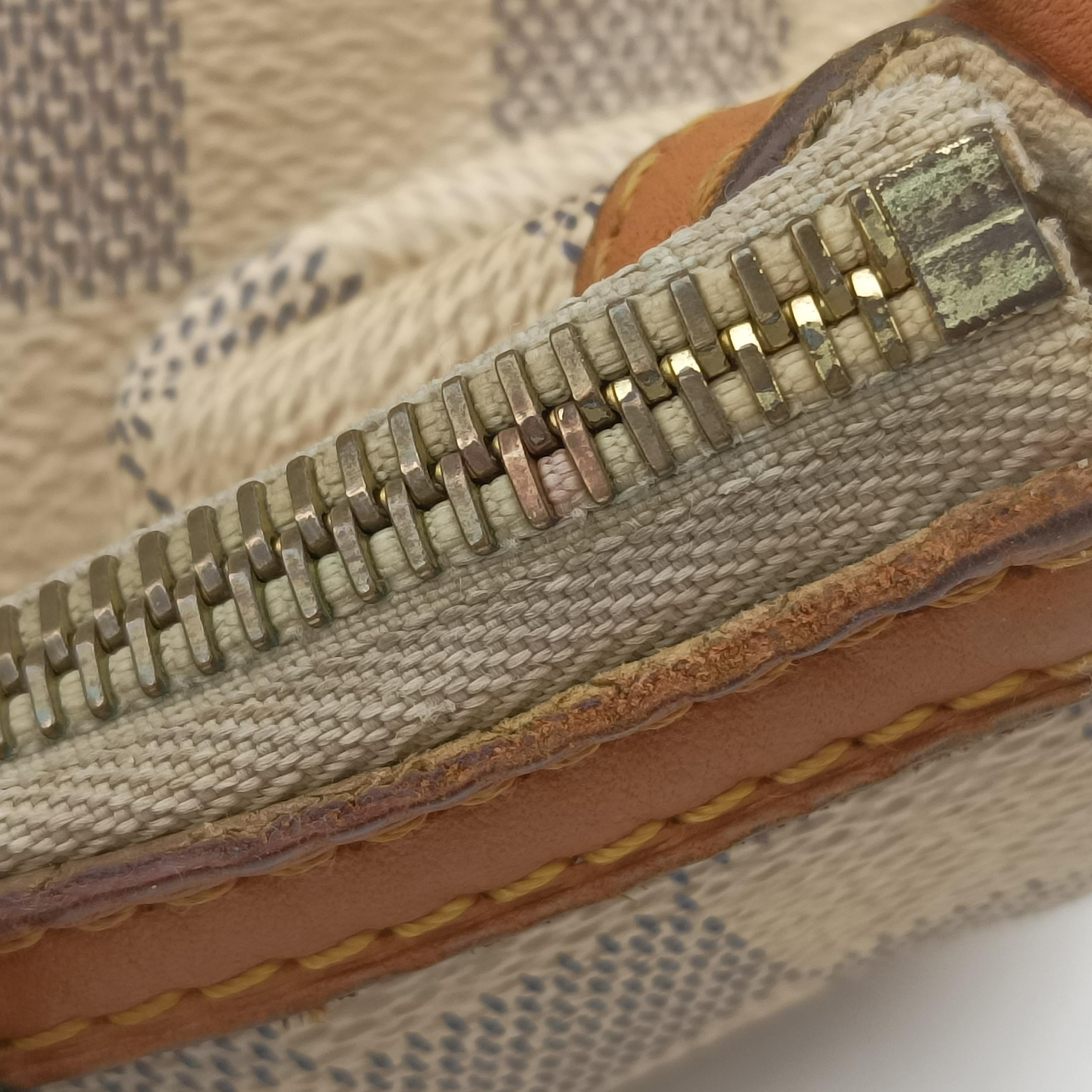 Secondhand Louis Vuitton SIRACUSA GM AZUR Damier Canvas N41111 shoulderbag | stylenewstar