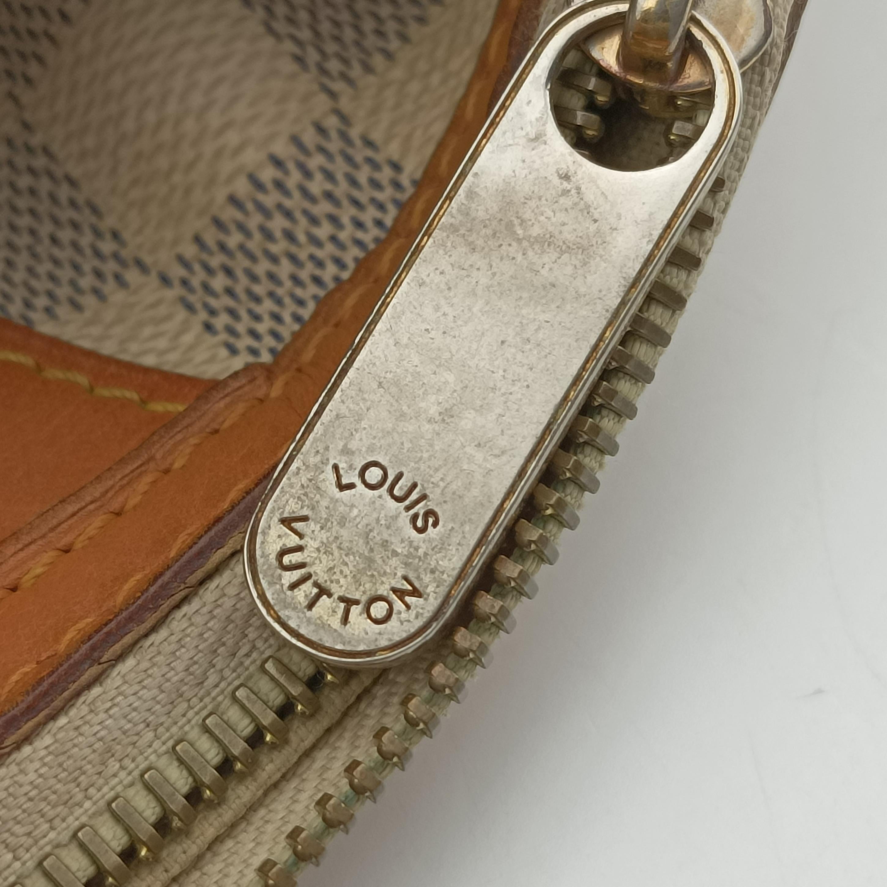 Secondhand Louis Vuitton SIRACUSA GM AZUR Damier Canvas N41111 shoulderbag | stylenewstar