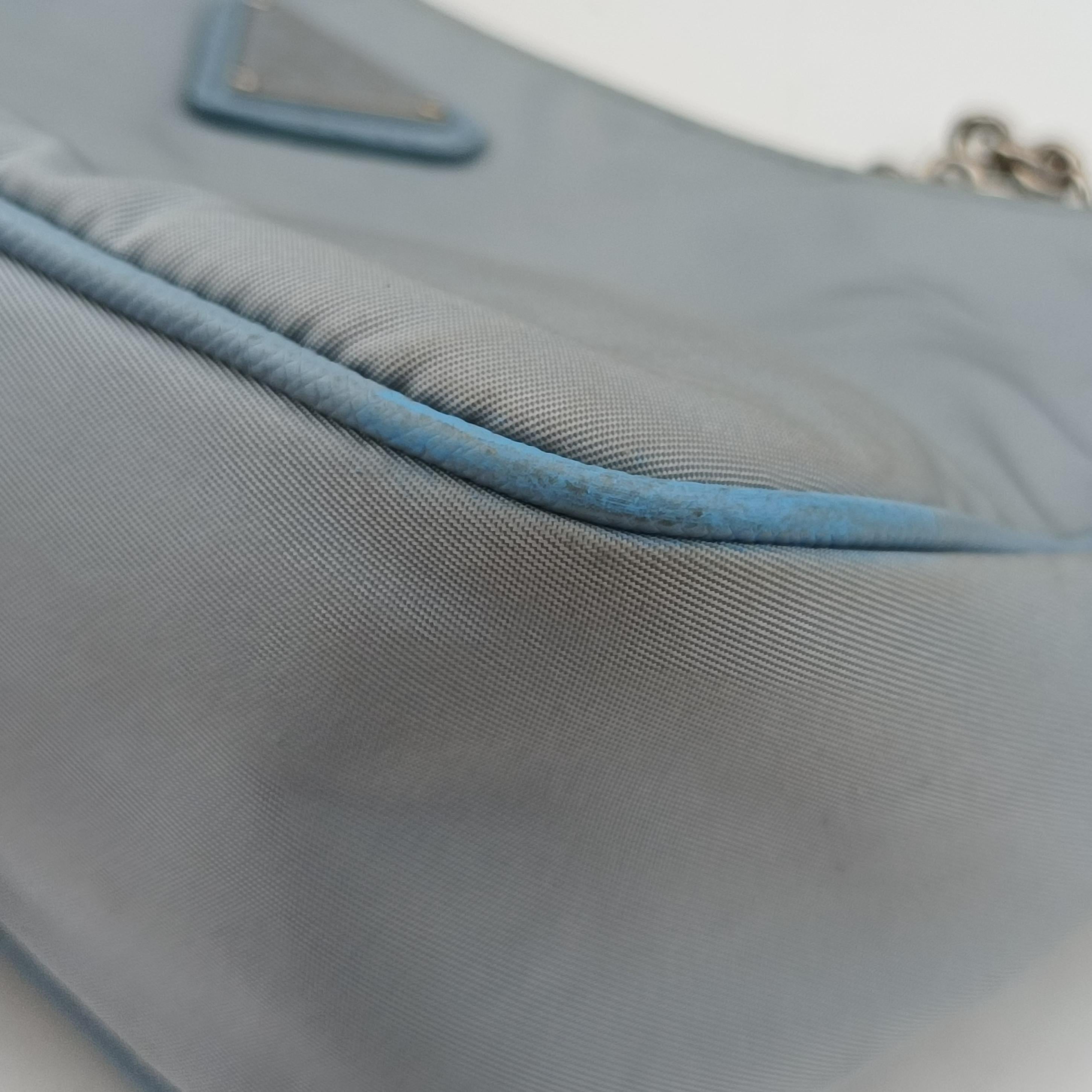 Secondhand Prada Re-Edition 2005 Re-Nylon Blue nylon 1BH204 shoulderbag | stylenewstar