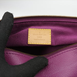 Pre-owned Louis Vuitton PALLAS Brown×CERISE Monogram Canvas×calf leather M92192 shoulderbag | stylenewstar