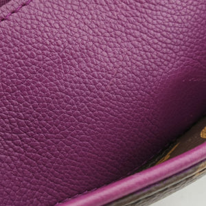 Pre-owned Louis Vuitton PALLAS Brown×CERISE Monogram Canvas×calf leather M92192 shoulderbag | stylenewstar