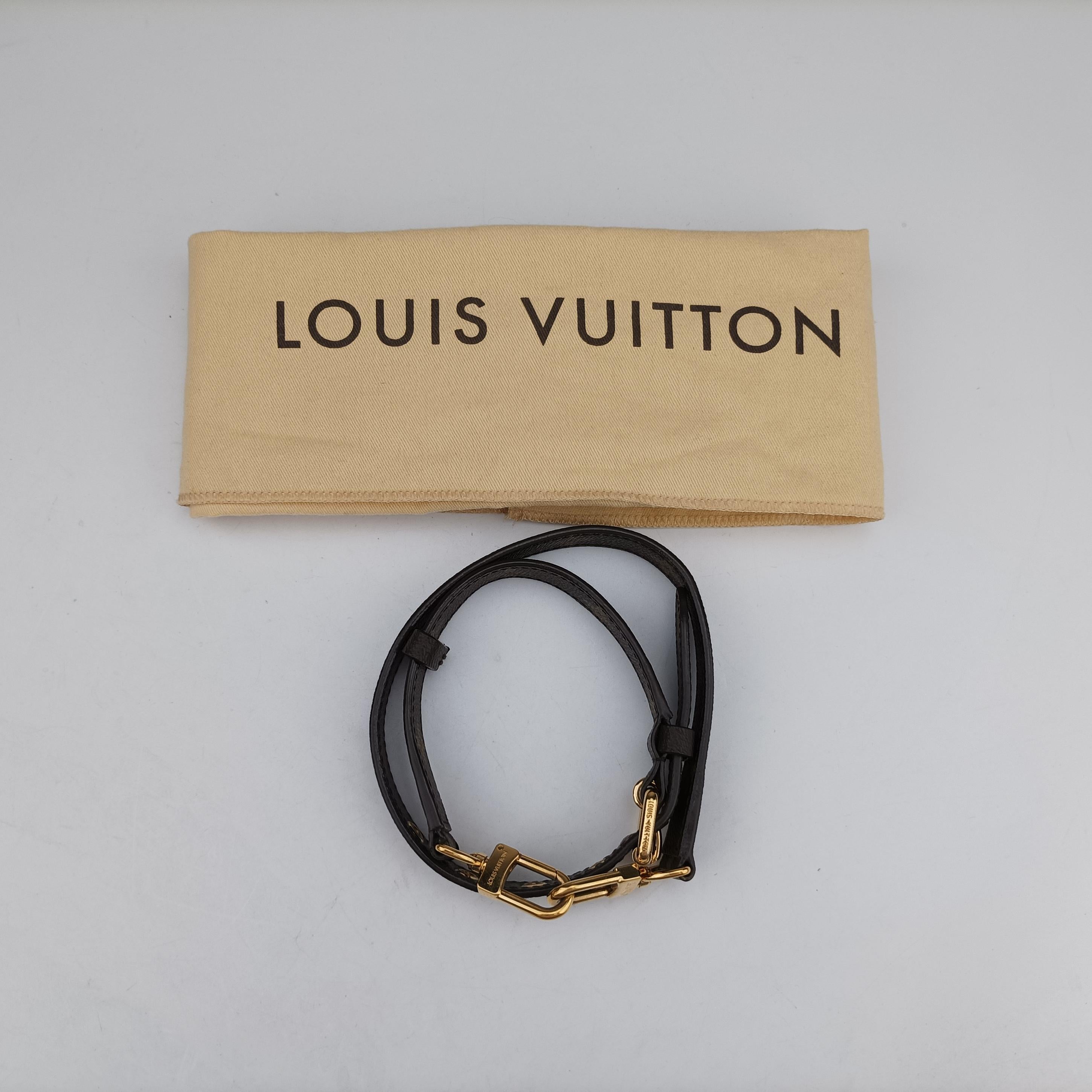 Pre-owned Louis Vuitton PALLAS Brown×CERISE Monogram Canvas×calf leather M92192 shoulderbag | stylenewstar
