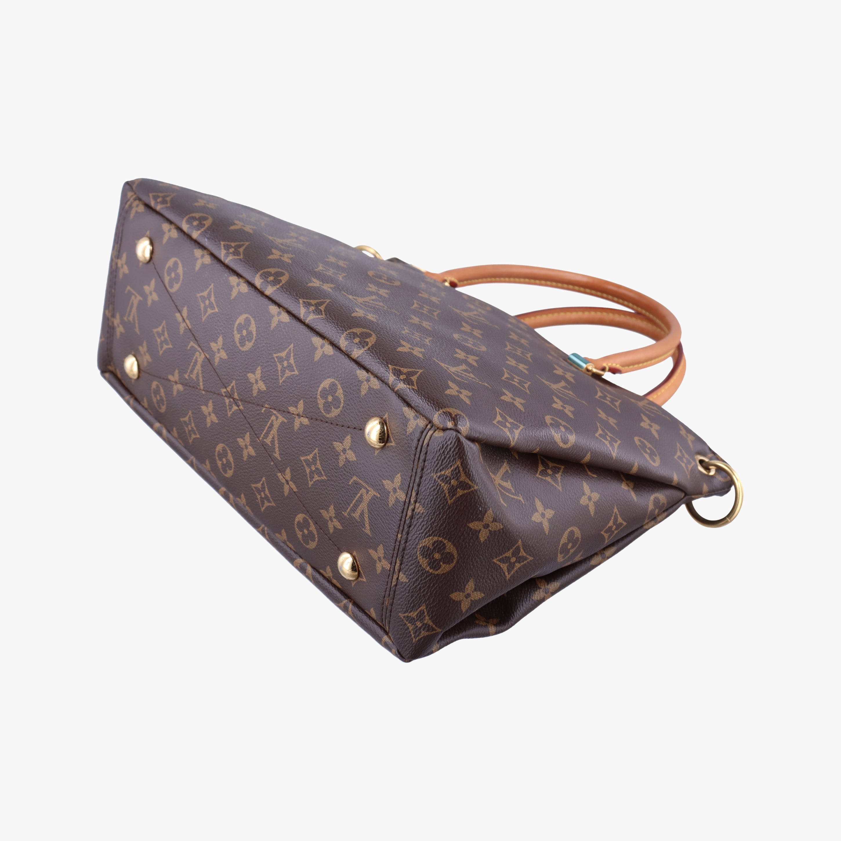 Pre-owned Louis Vuitton PALLAS Brown×CERISE Monogram Canvas×calf leather M92192 shoulderbag | stylenewstar