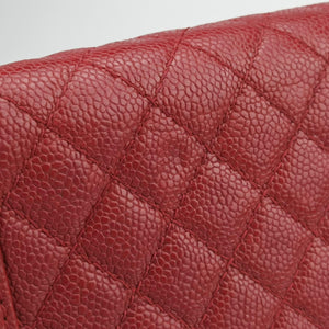 Pre-owned Chanel BOY CHANEL Red caviar skin A92193 shoulderbag | stylenewstar