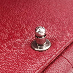 Pre-owned Chanel BOY CHANEL Red caviar skin A92193 shoulderbag | stylenewstar