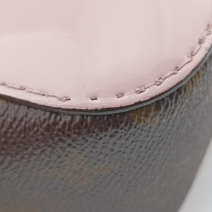Pre-owned Louis Vuitton Cherry Wood BB Rose Ballerine PVC coated canvas×Vernis M51952 shoulderbag | stylenewstar