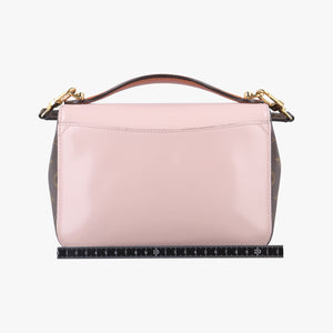 Pre-owned Louis Vuitton Cherry Wood BB Rose Ballerine PVC coated canvas×Vernis M51952 shoulderbag | stylenewstar