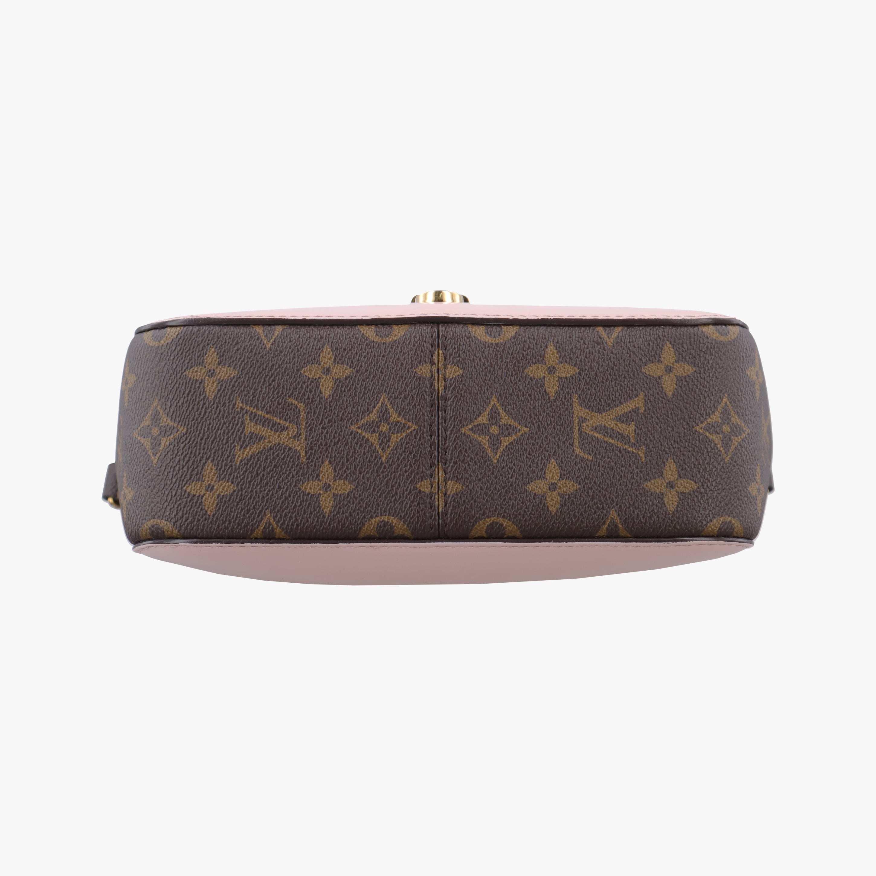 Pre-owned Louis Vuitton Cherry Wood BB Rose Ballerine PVC coated canvas×Vernis M51952 shoulderbag | stylenewstar
