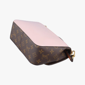 Pre-owned Louis Vuitton Cherry Wood BB Rose Ballerine PVC coated canvas×Vernis M51952 shoulderbag | stylenewstar