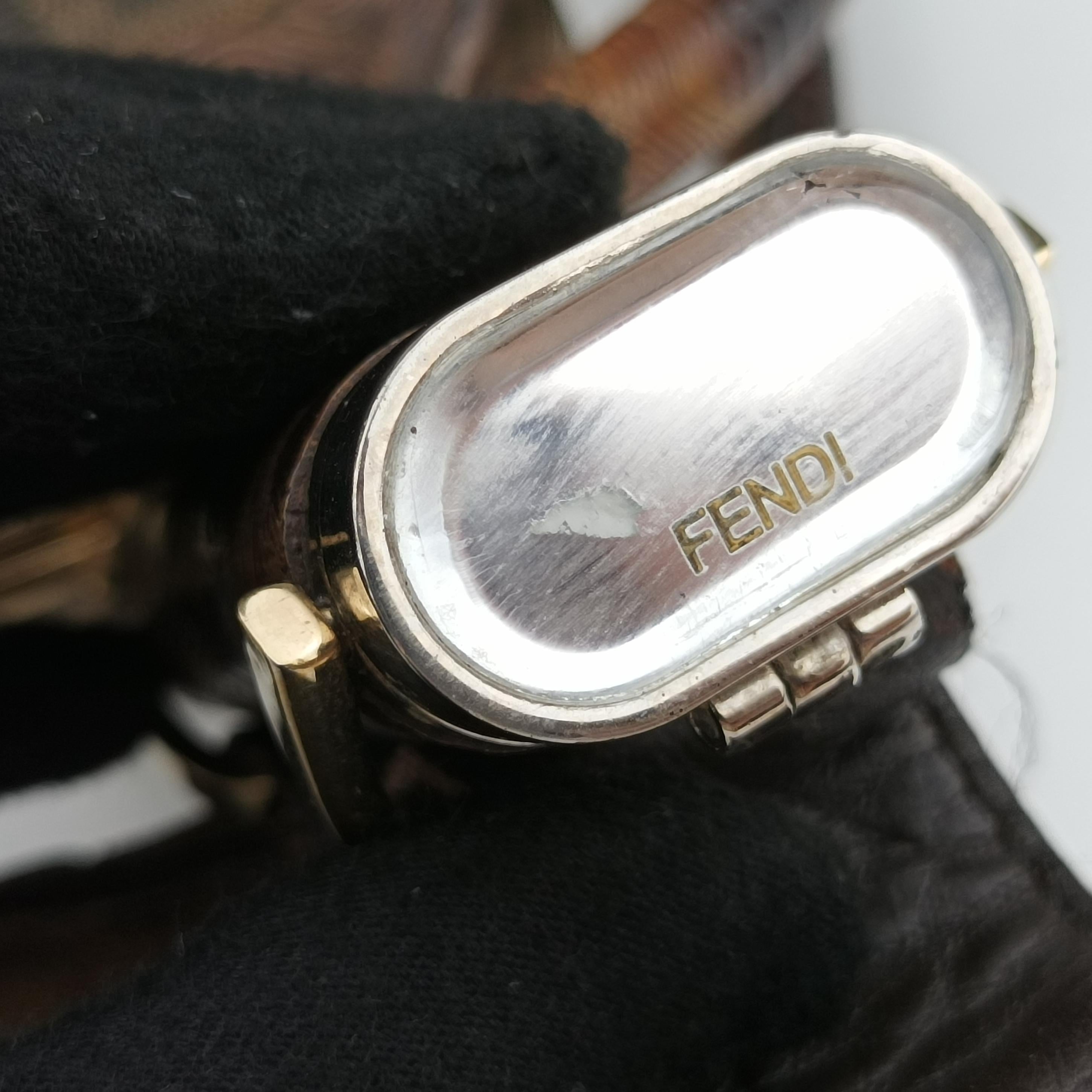 Pre-owned Fendi Spy Brown Canvas×Leather 8BR511 handbag | stylenewstar