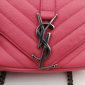 Vintage Yves Saint Laurent Baby Chai Pink Leather 399289 shoulderbag | stylenewstar