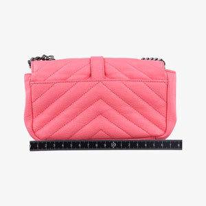 Vintage Yves Saint Laurent Baby Chai Pink Leather 399289 shoulderbag | stylenewstar