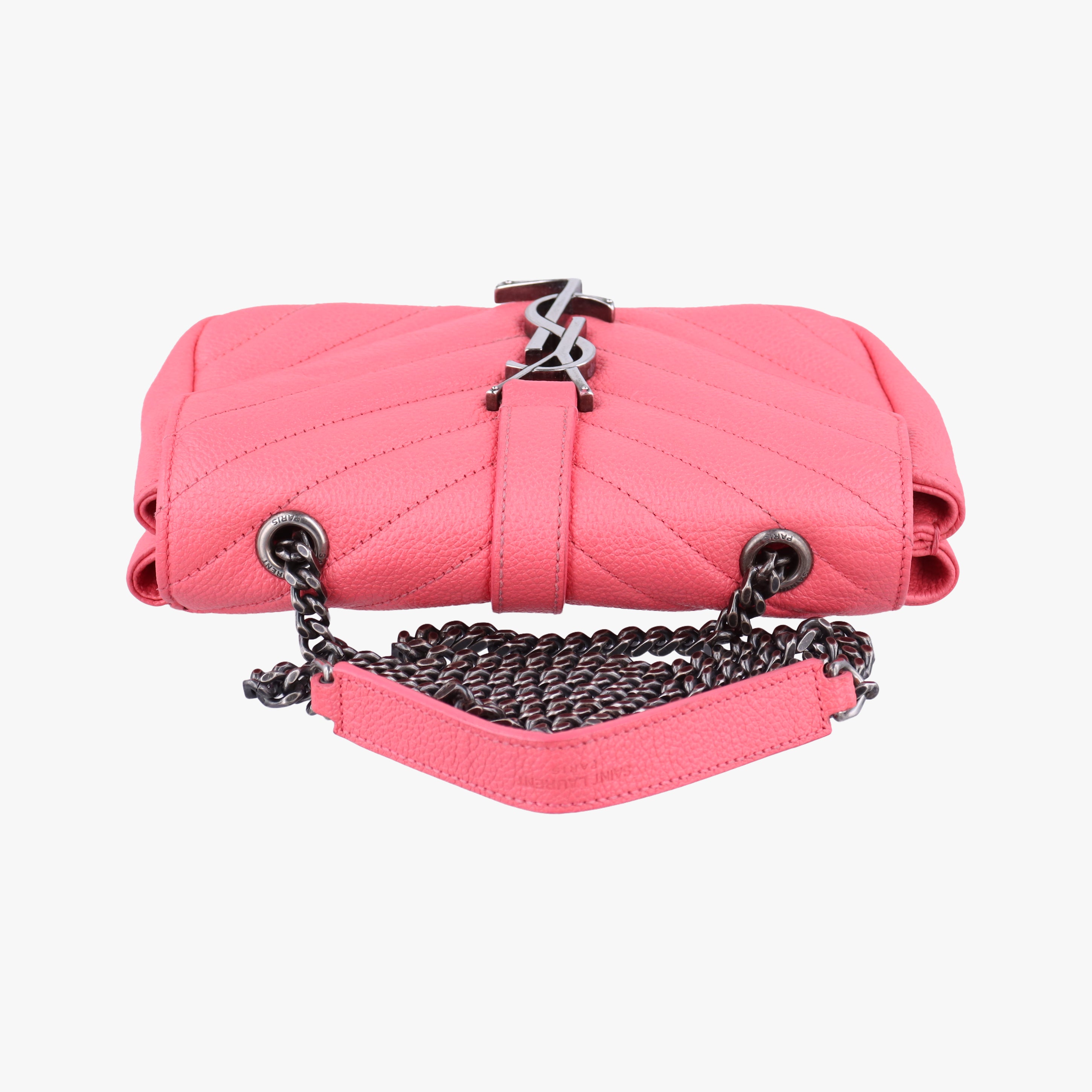 Vintage Yves Saint Laurent Baby Chai Pink Leather 399289 shoulderbag | stylenewstar