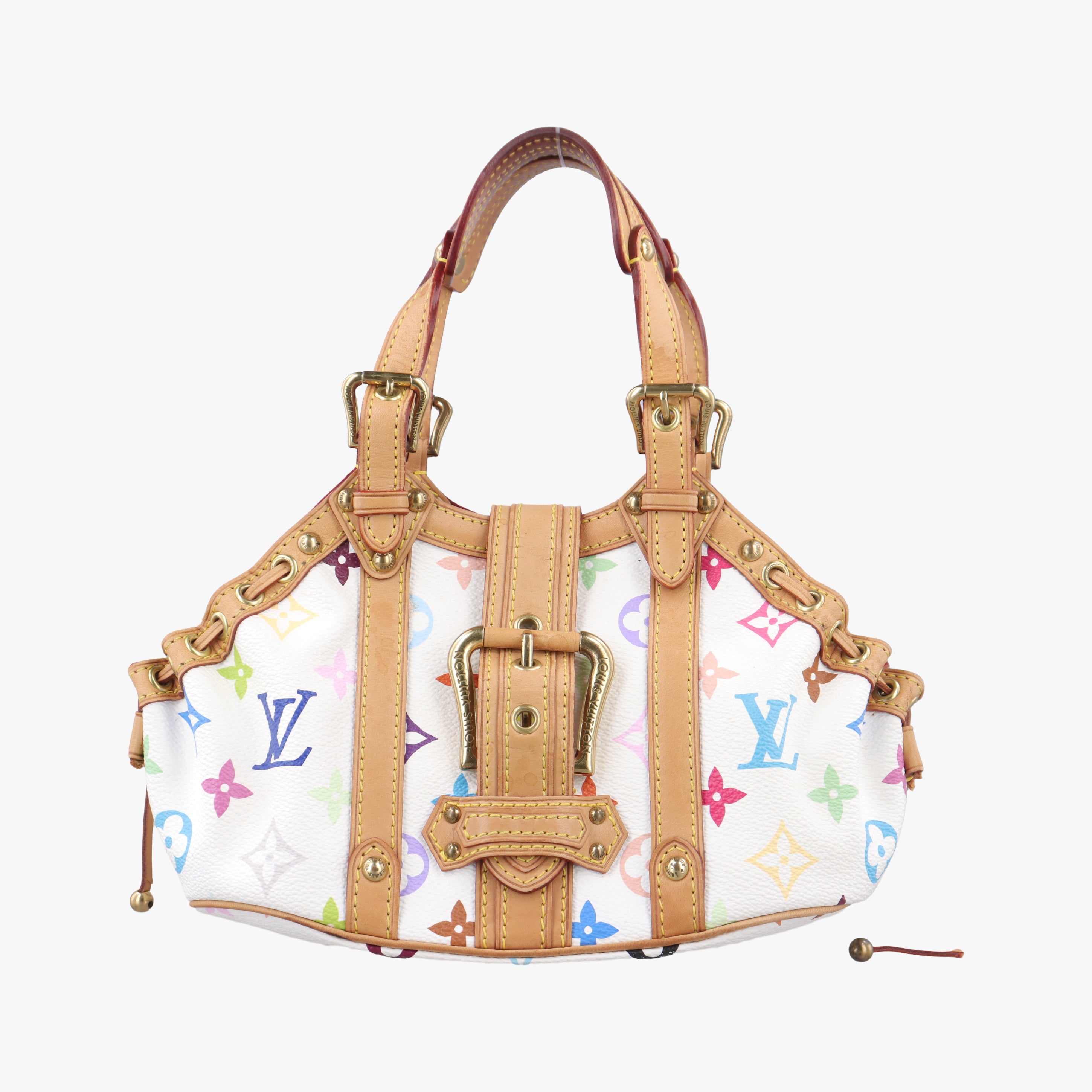 Vintage Louis Vuitton Teda PM white Monogram Multicolor M92348 handbag | stylenewstar