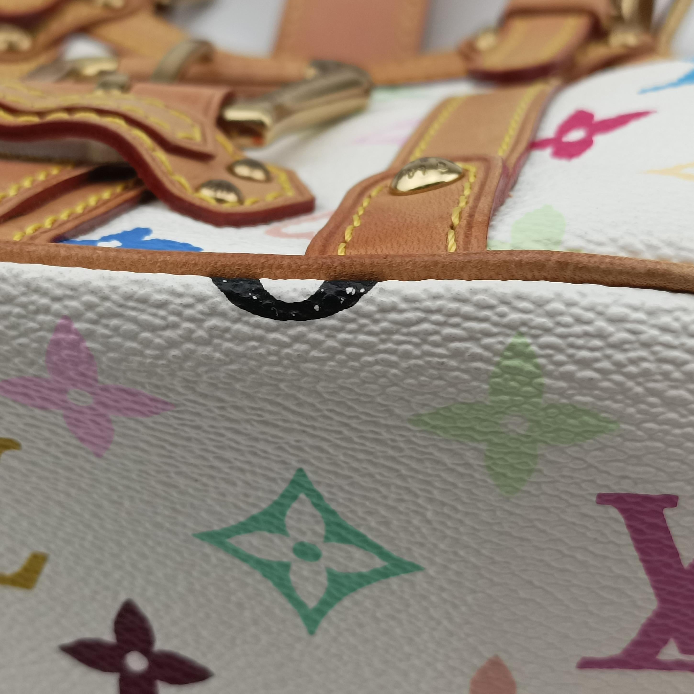 Vintage Louis Vuitton Teda PM white Monogram Multicolor M92348 handbag | stylenewstar