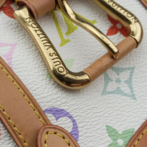 Vintage Louis Vuitton Teda PM white Monogram Multicolor M92348 handbag | stylenewstar