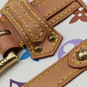 Vintage Louis Vuitton Teda PM white Monogram Multicolor M92348 handbag | stylenewstar