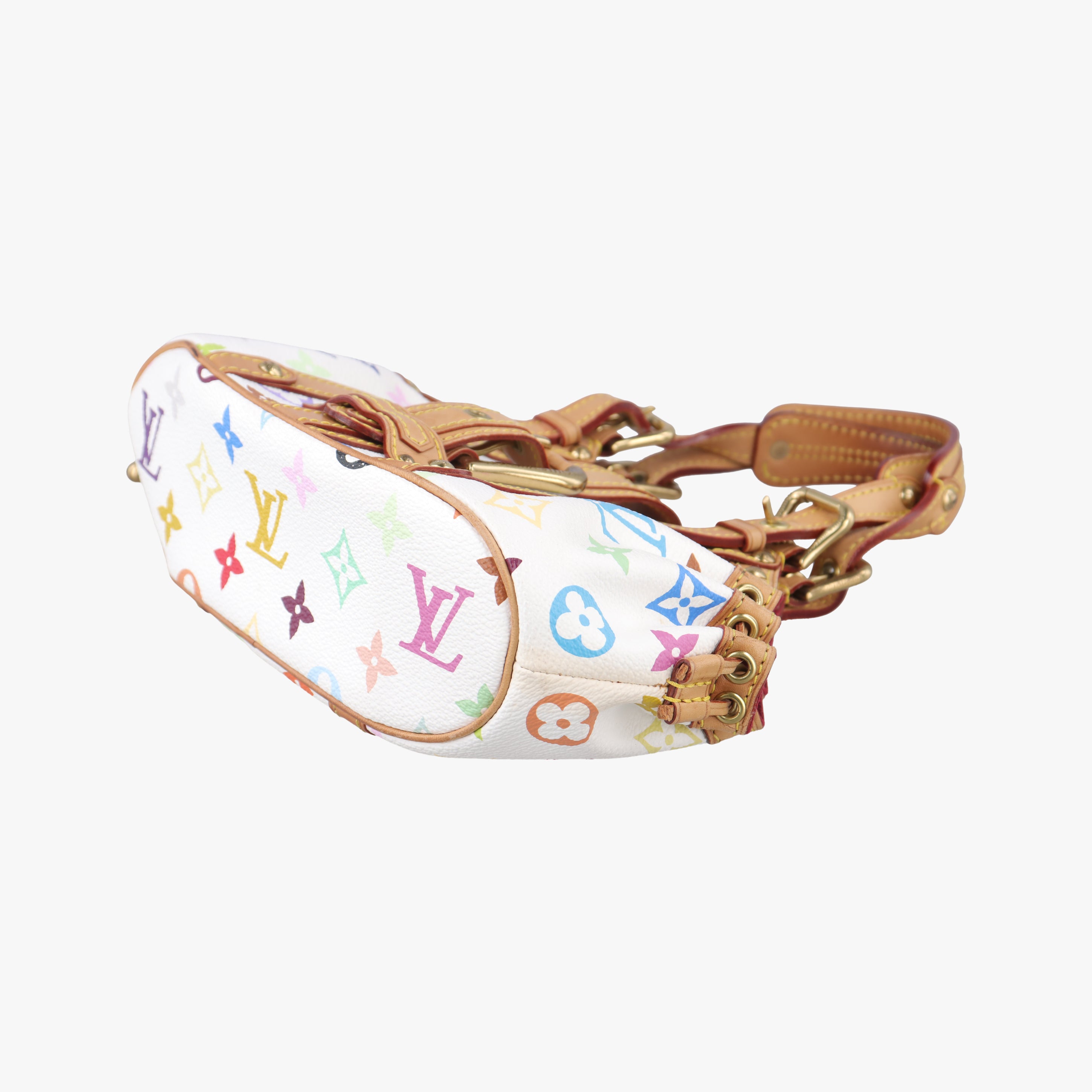 Vintage Louis Vuitton Teda PM white Monogram Multicolor M92348 handbag | stylenewstar