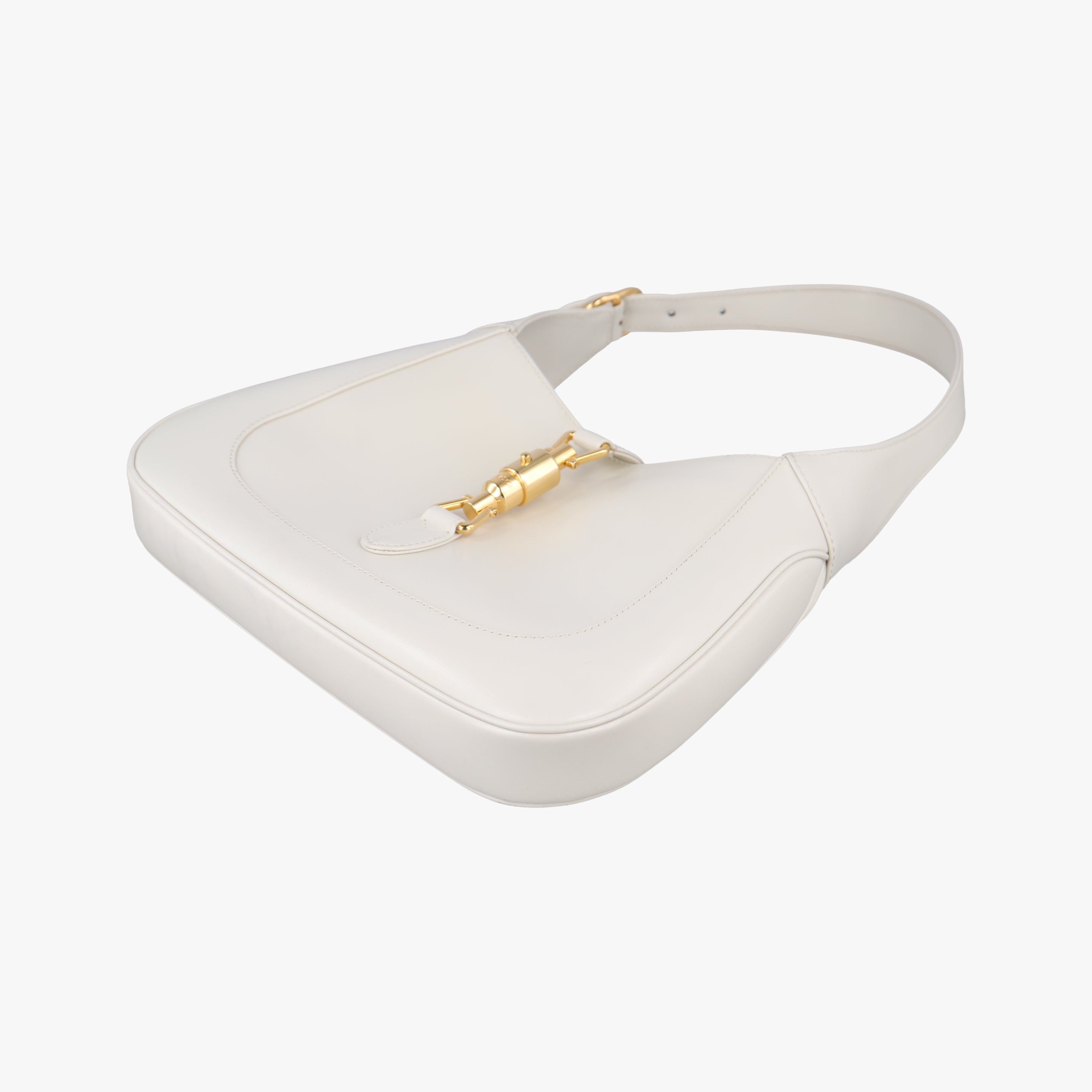 Pre-owned Gucci JACKIE 1961 White Leather 636709 shoulderbag | stylenewstar