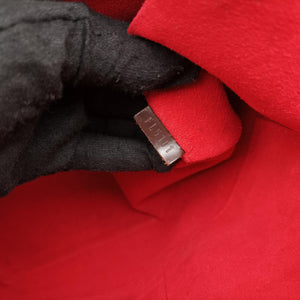 Pre-owned Louis Vuitton BERGAMO MM EBENE Damier Canvas N41168 handbag | stylenewstar