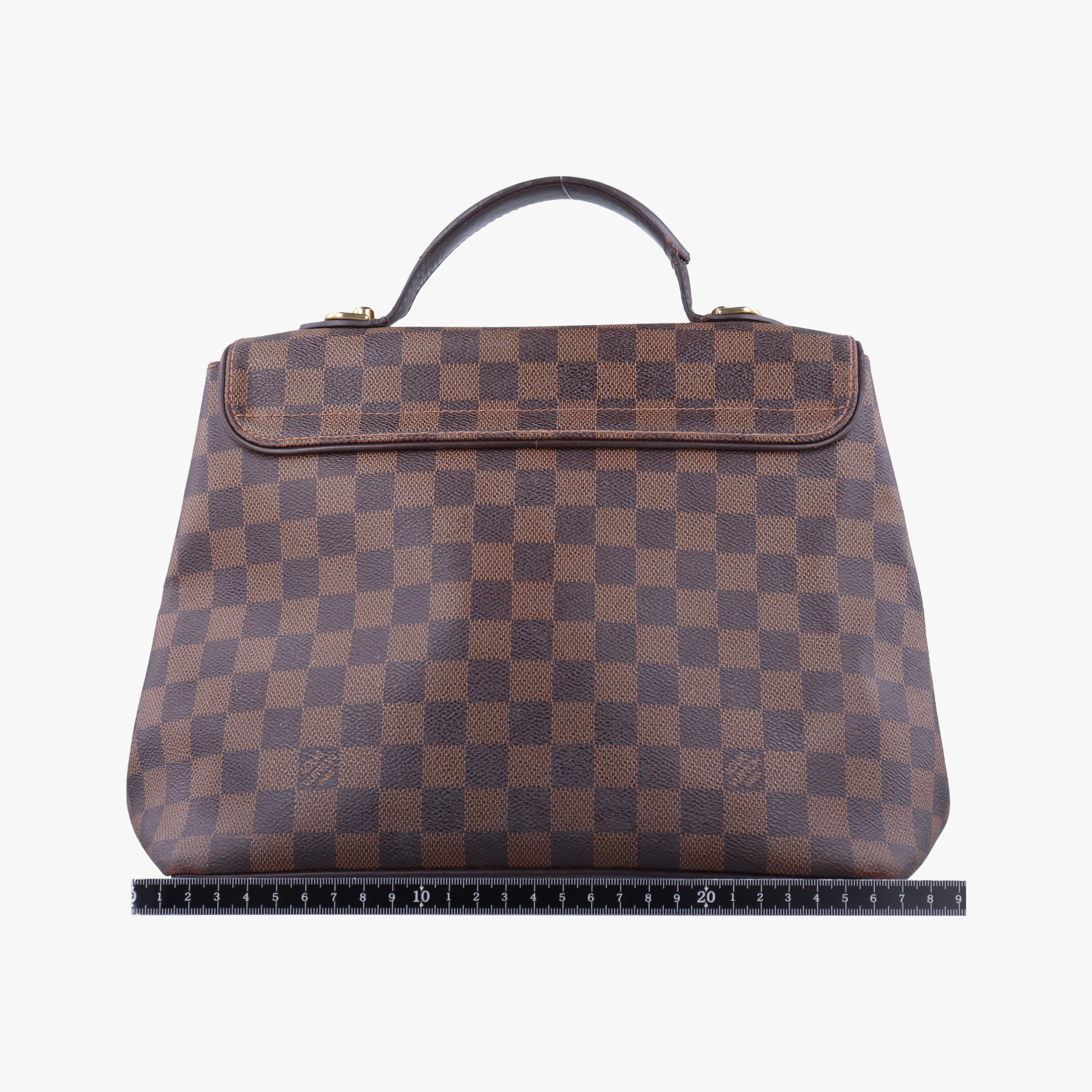 Pre-owned Louis Vuitton BERGAMO MM EBENE Damier Canvas N41168 handbag | stylenewstar