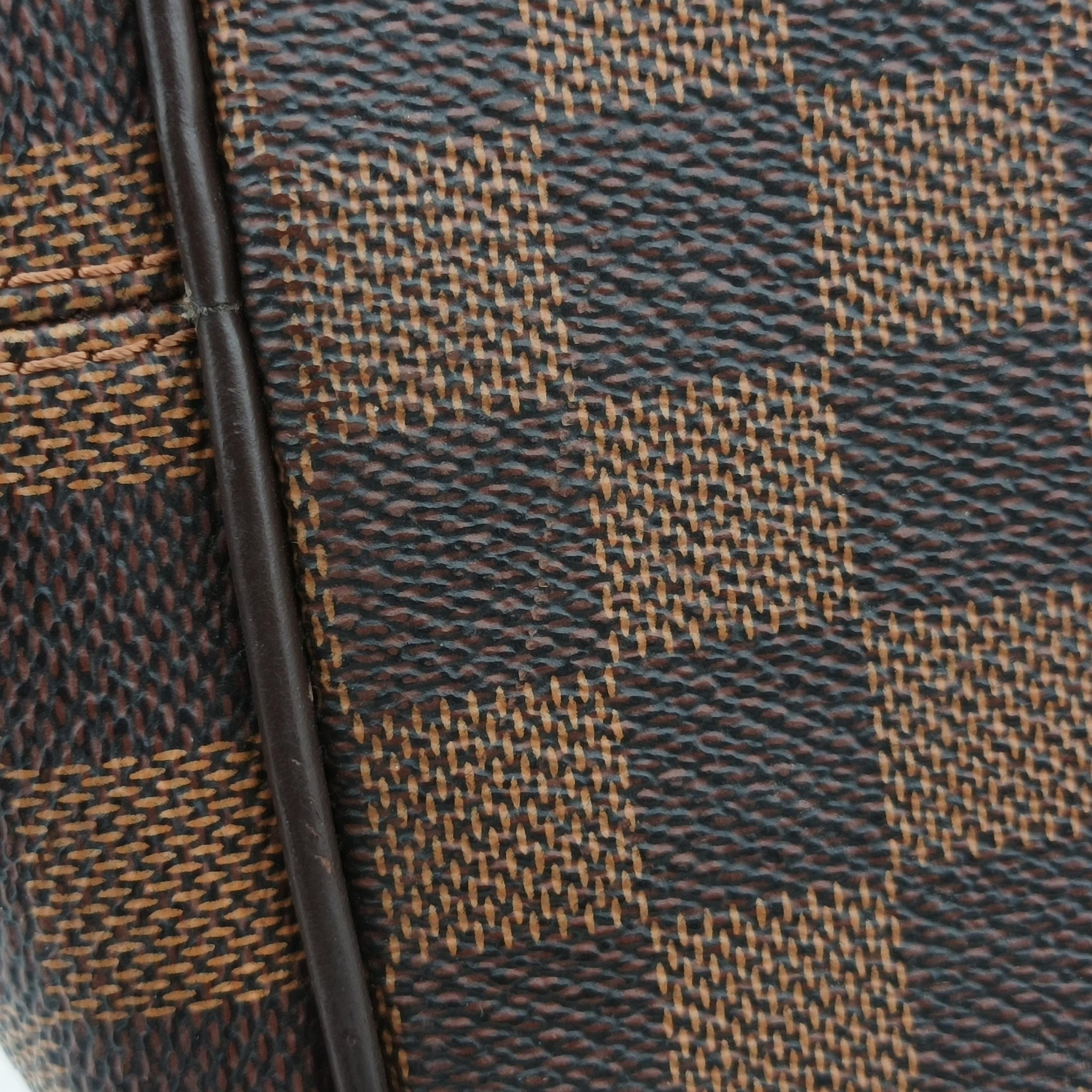 Pre-owned Louis Vuitton BERGAMO MM EBENE Damier Canvas N41168 handbag | stylenewstar