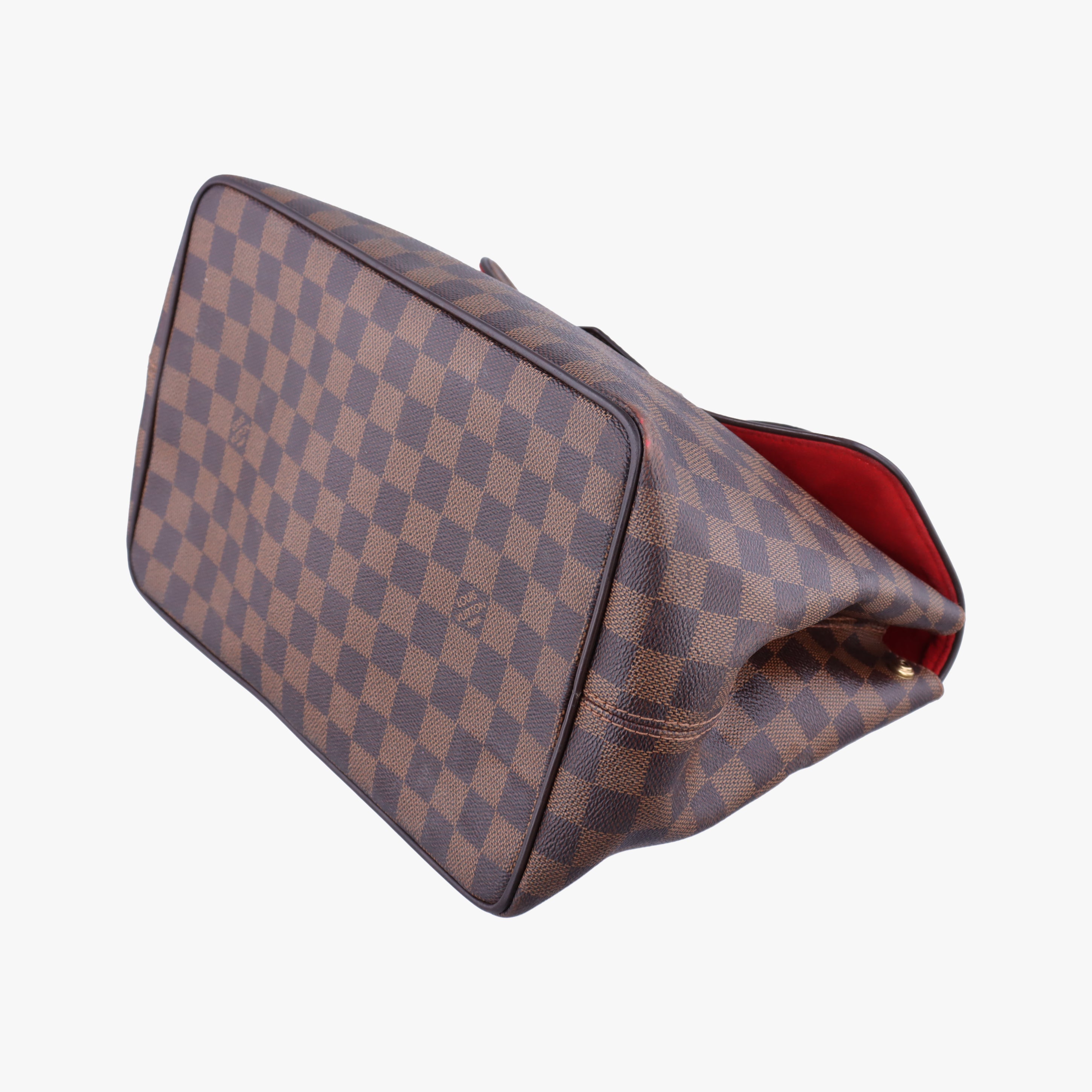 Pre-owned Louis Vuitton BERGAMO MM EBENE Damier Canvas N41168 handbag | stylenewstar