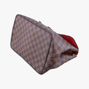 Pre-owned Louis Vuitton BERGAMO MM EBENE Damier Canvas N41168 handbag | stylenewstar