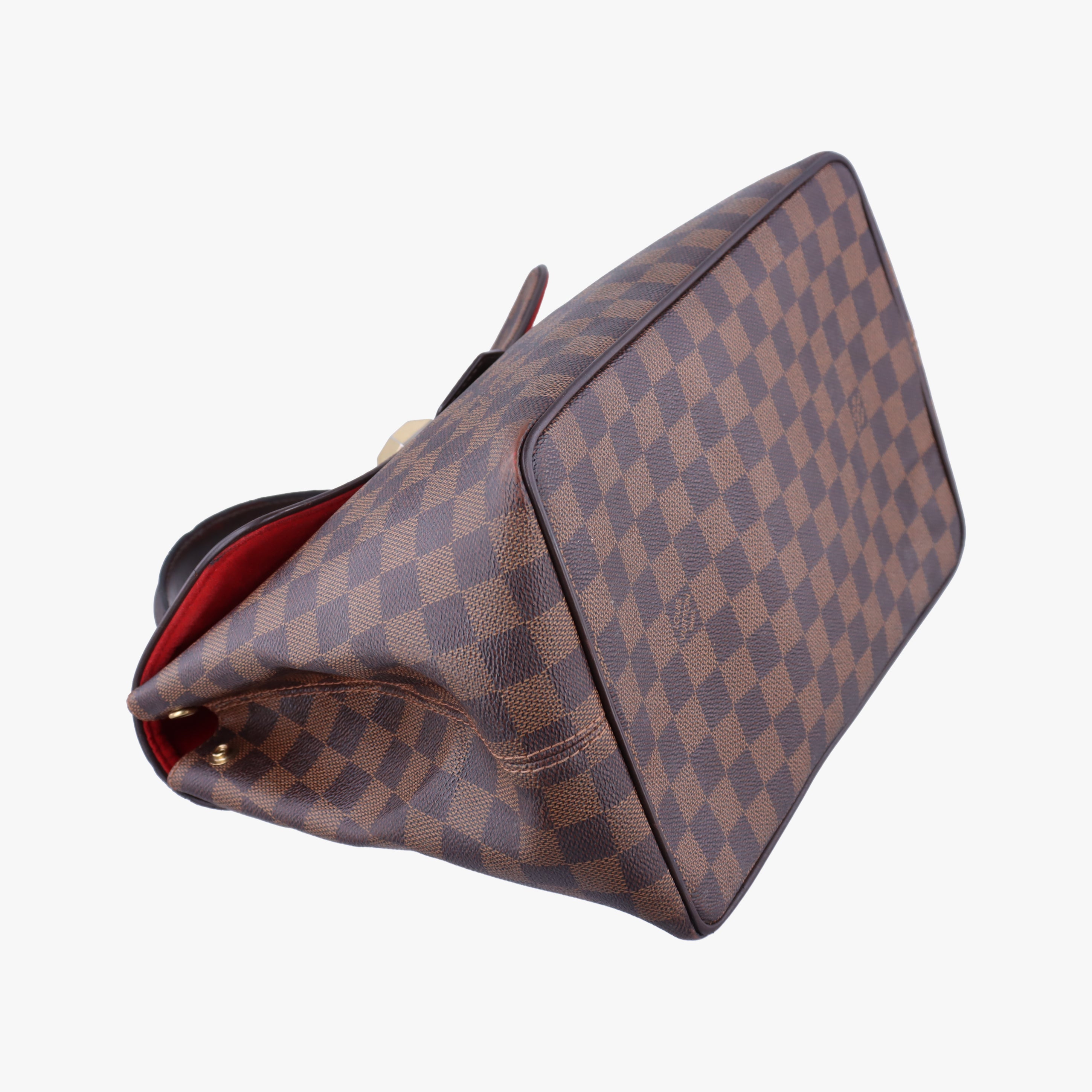 Pre-owned Louis Vuitton BERGAMO MM EBENE Damier Canvas N41168 handbag | stylenewstar