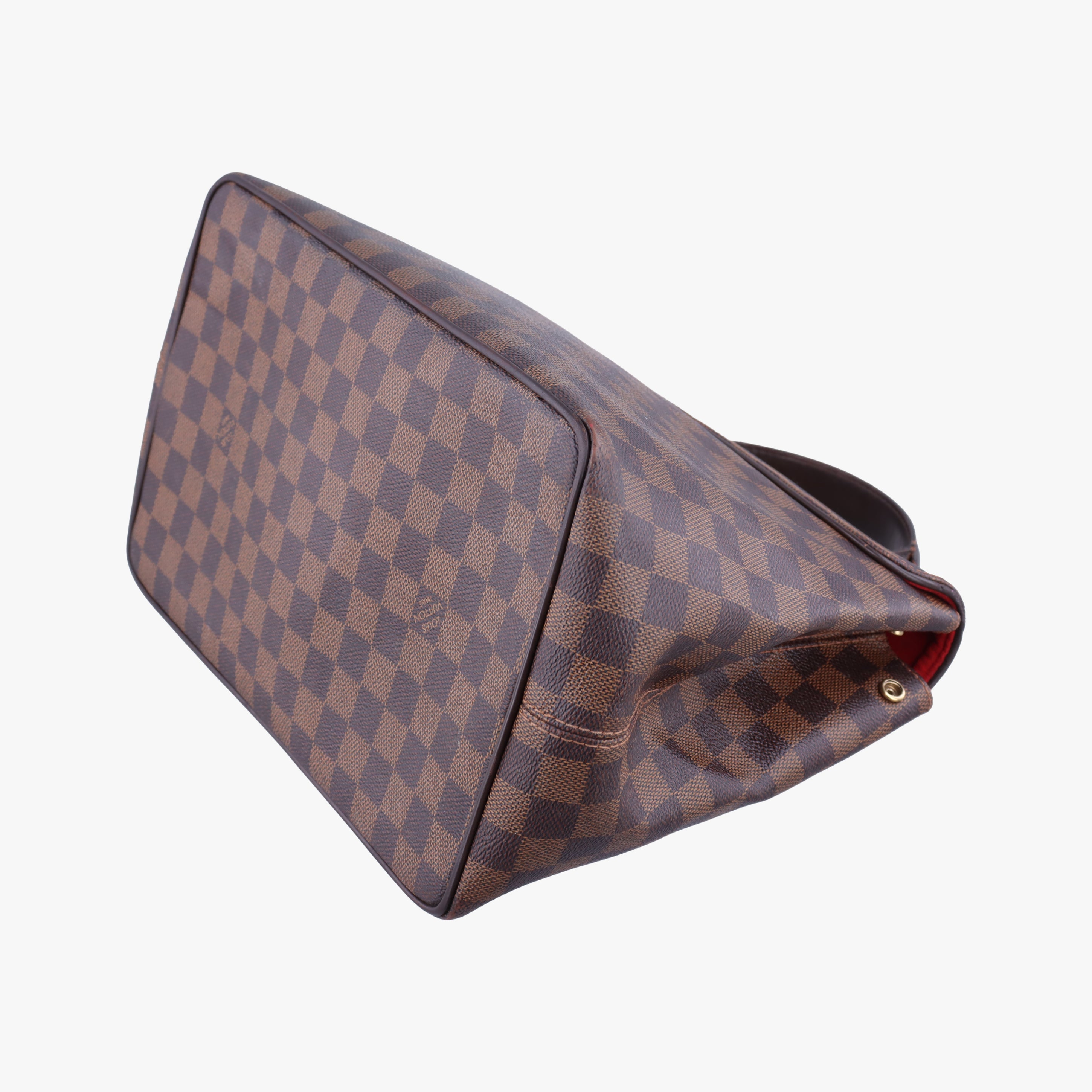 Pre-owned Louis Vuitton BERGAMO MM EBENE Damier Canvas N41168 handbag | stylenewstar