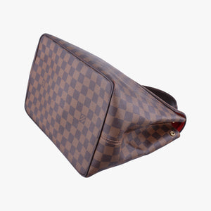 Pre-owned Louis Vuitton BERGAMO MM EBENE Damier Canvas N41168 handbag | stylenewstar