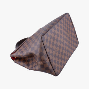 Pre-owned Louis Vuitton BERGAMO MM EBENE Damier Canvas N41168 handbag | stylenewstar