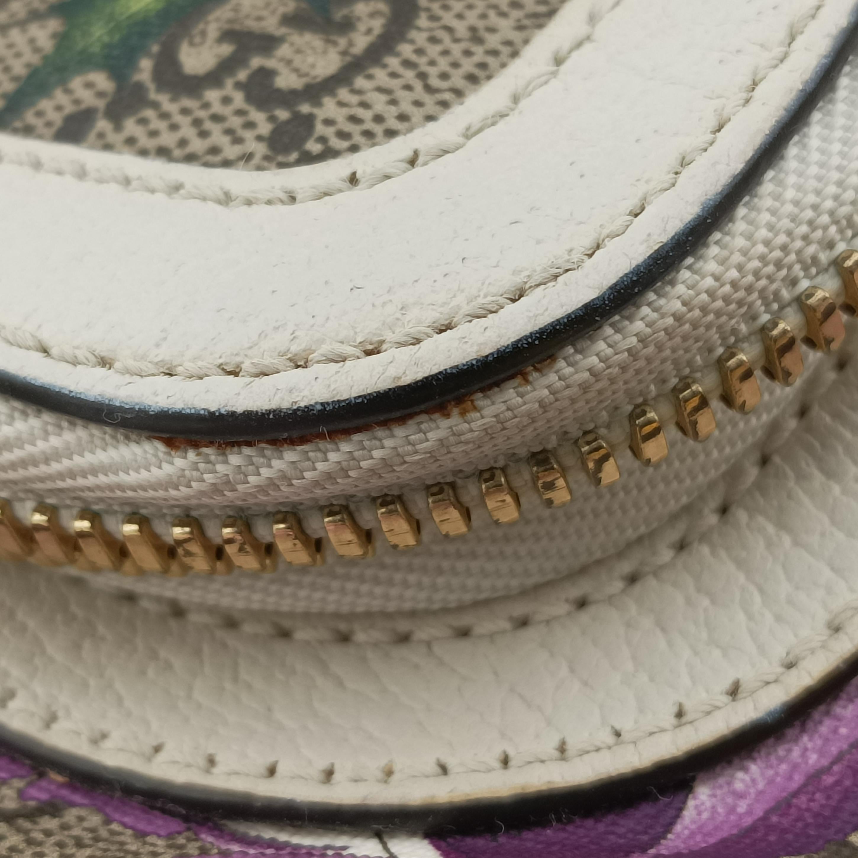 Pre-owned Gucci Ophidia Flora Multicolour PVC coated canvas×Leather 547965 backpack/rucksack | stylenewstar