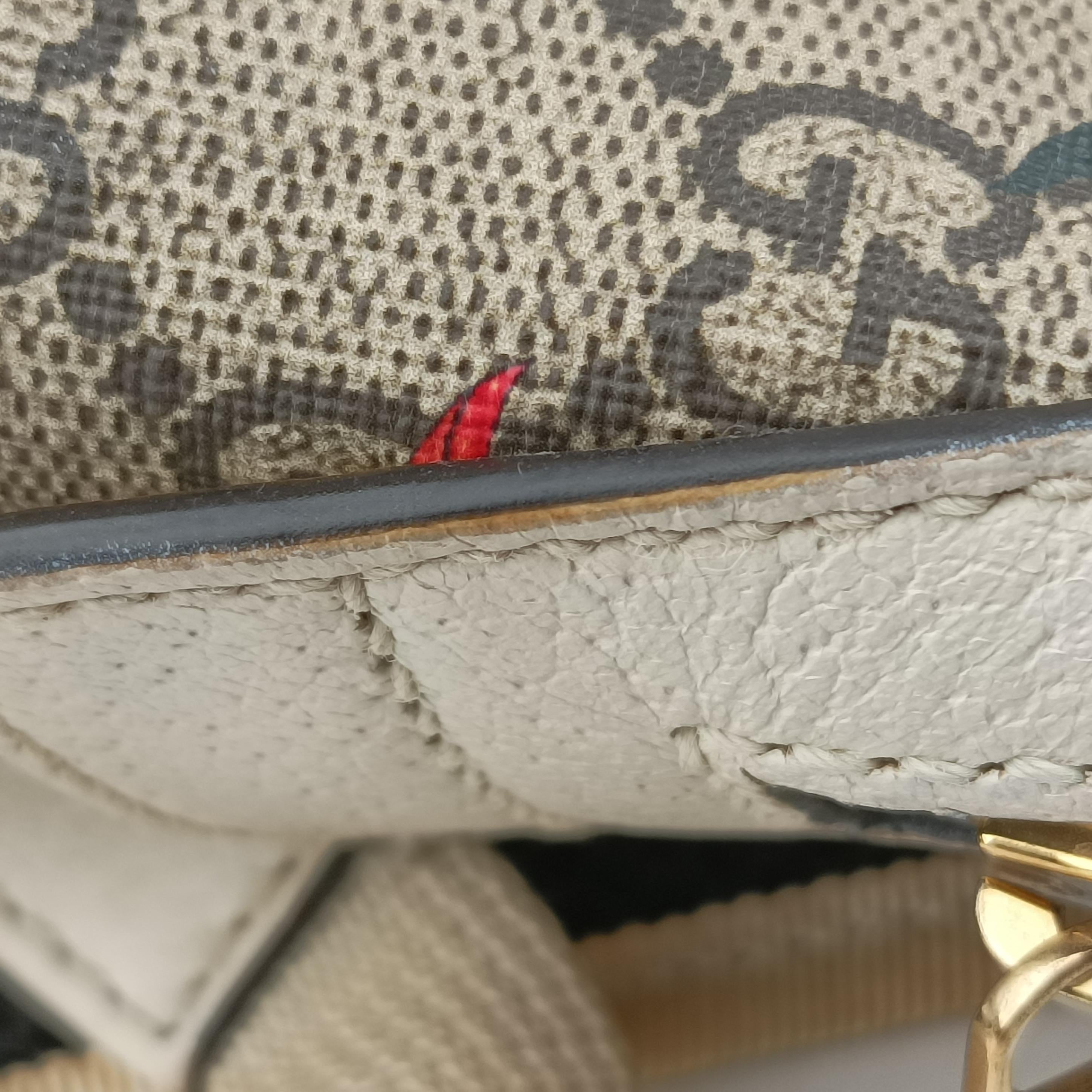 Pre-owned Gucci Ophidia Flora Multicolour PVC coated canvas×Leather 547965 backpack/rucksack | stylenewstar