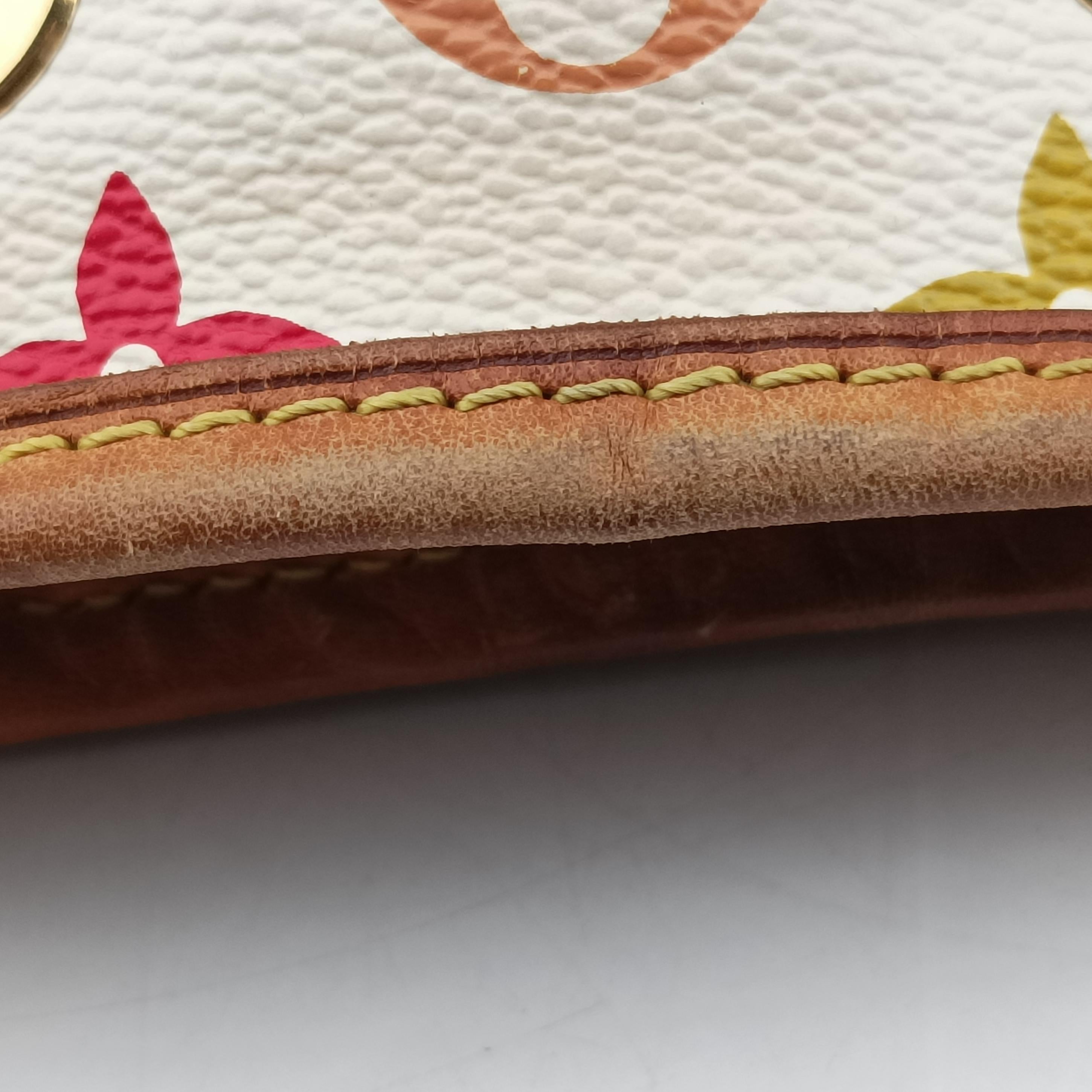 Pre-owned Louis Vuitton Petit Noe white Monogram Multicolor M42229 shoulderbag | stylenewstar