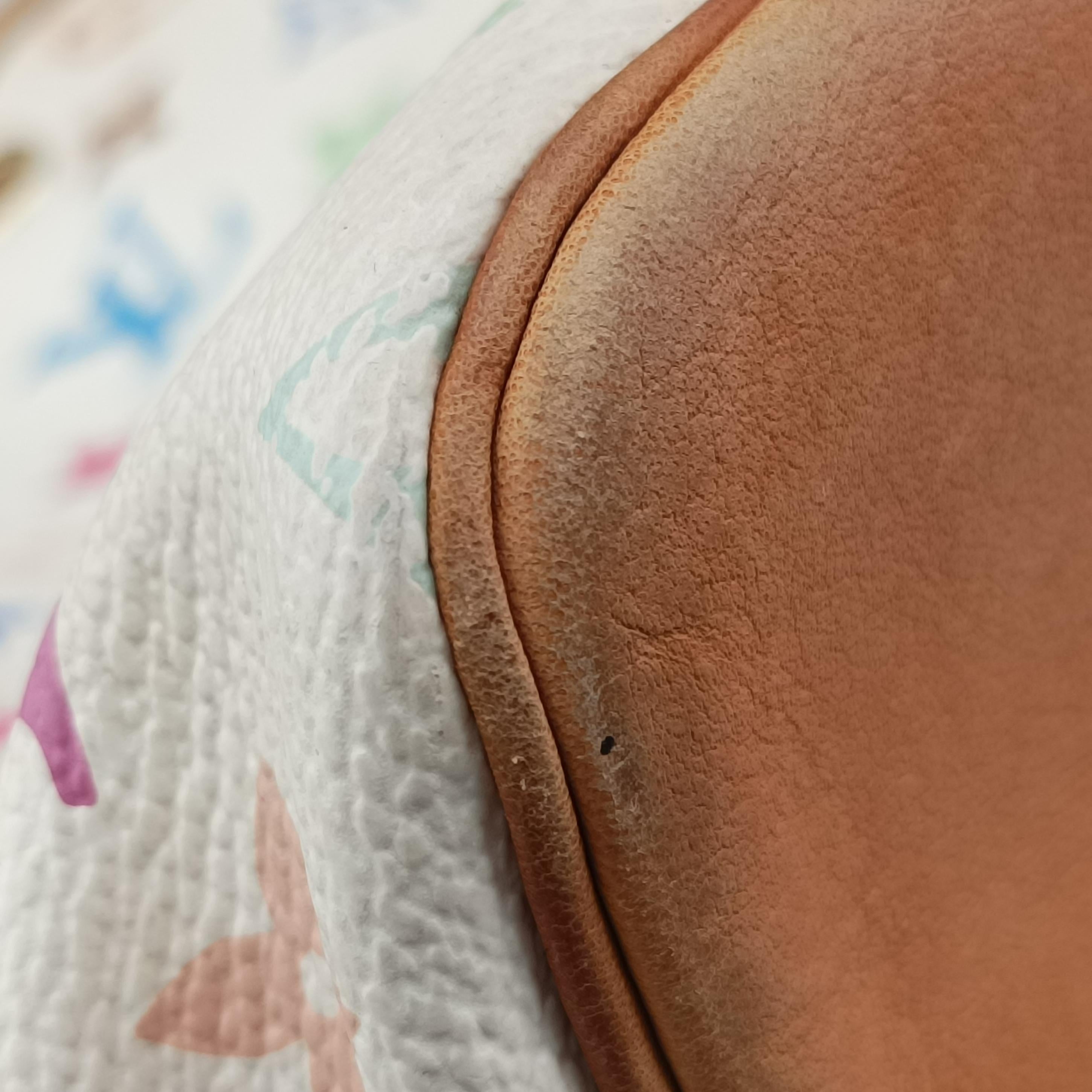 Pre-owned Louis Vuitton Petit Noe white Monogram Multicolor M42229 shoulderbag | stylenewstar