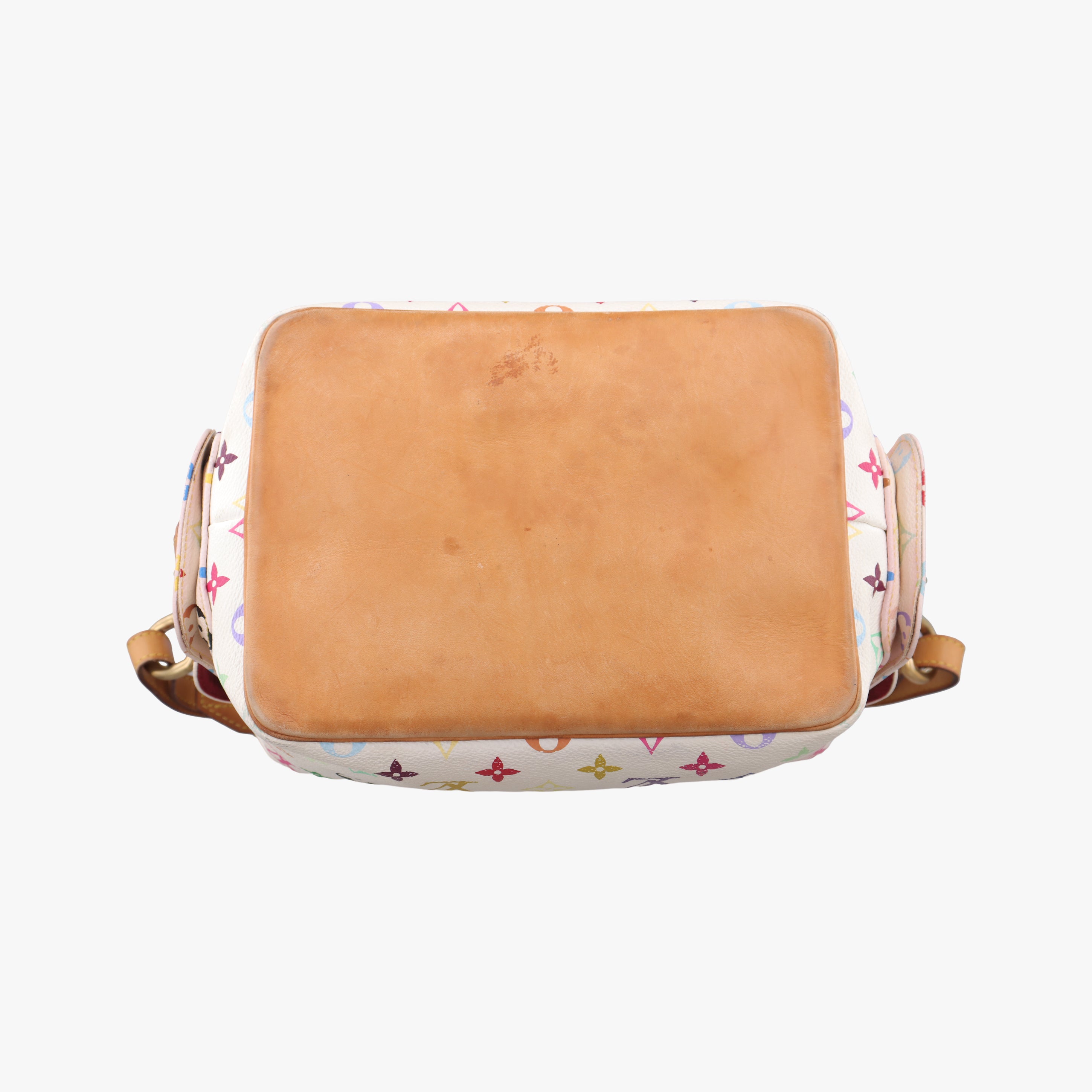 Pre-owned Louis Vuitton Petit Noe white Monogram Multicolor M42229 shoulderbag | stylenewstar