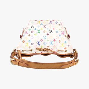 Pre-owned Louis Vuitton Petit Noe white Monogram Multicolor M42229 shoulderbag | stylenewstar