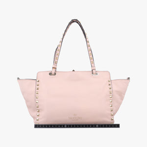 Pre-owned Valentino Rockstud Pink Leather  shoulderbag | stylenewstar