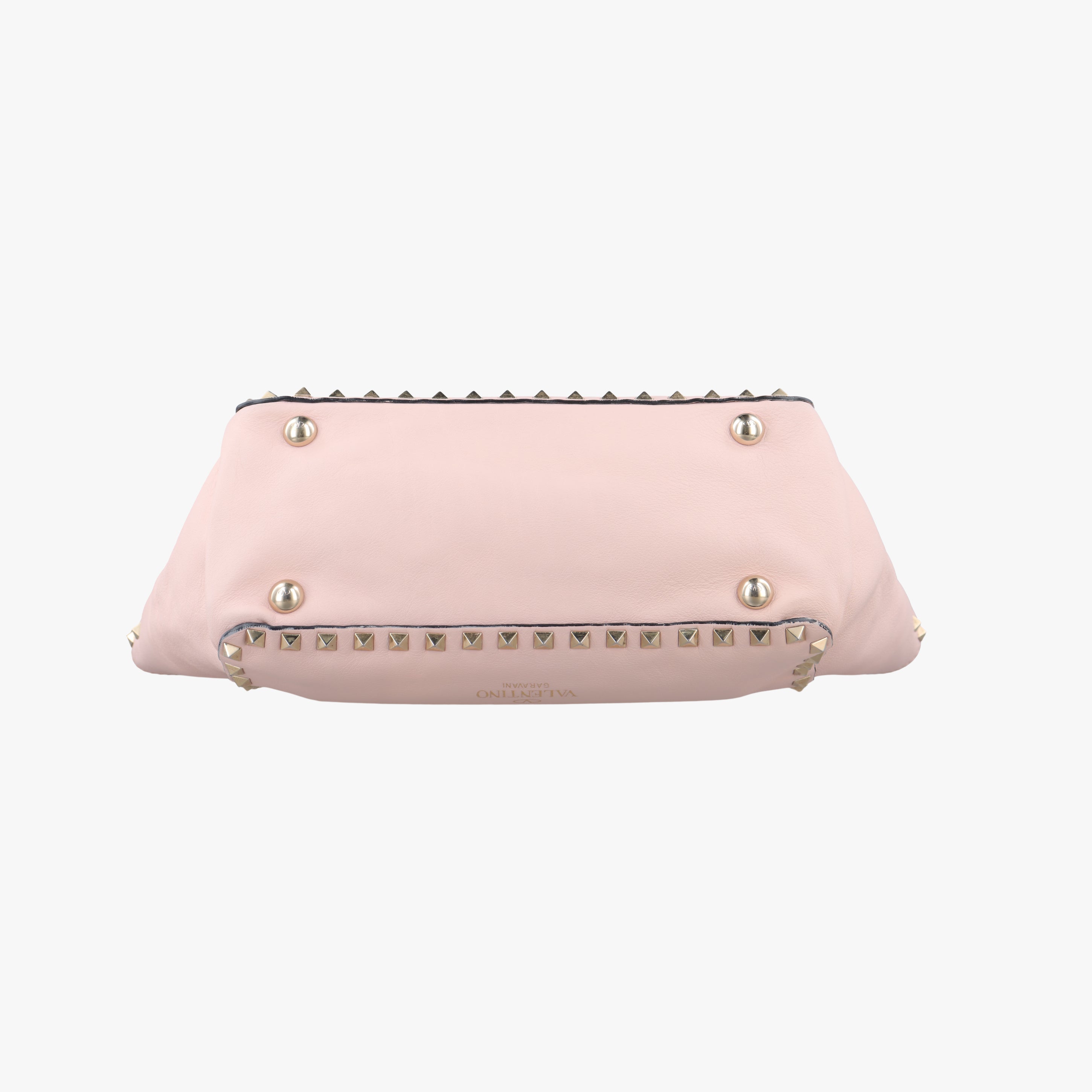 Pre-owned Valentino Rockstud Pink Leather  shoulderbag | stylenewstar