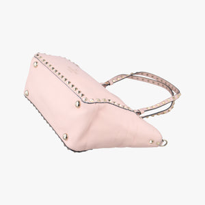 Pre-owned Valentino Rockstud Pink Leather  shoulderbag | stylenewstar