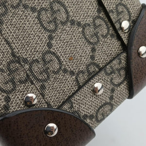 Pre-owned Gucci Padlock Brown PVC coated canvas 588351 shoulderbag | stylenewstar