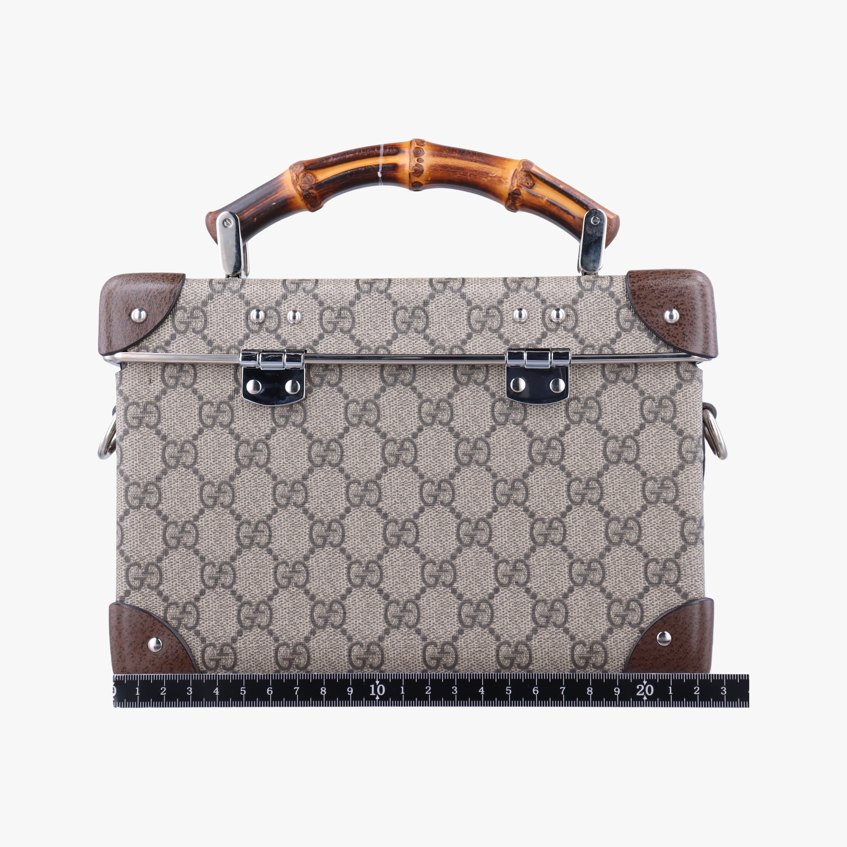 Pre-owned Gucci Padlock Brown PVC coated canvas 588351 shoulderbag | stylenewstar