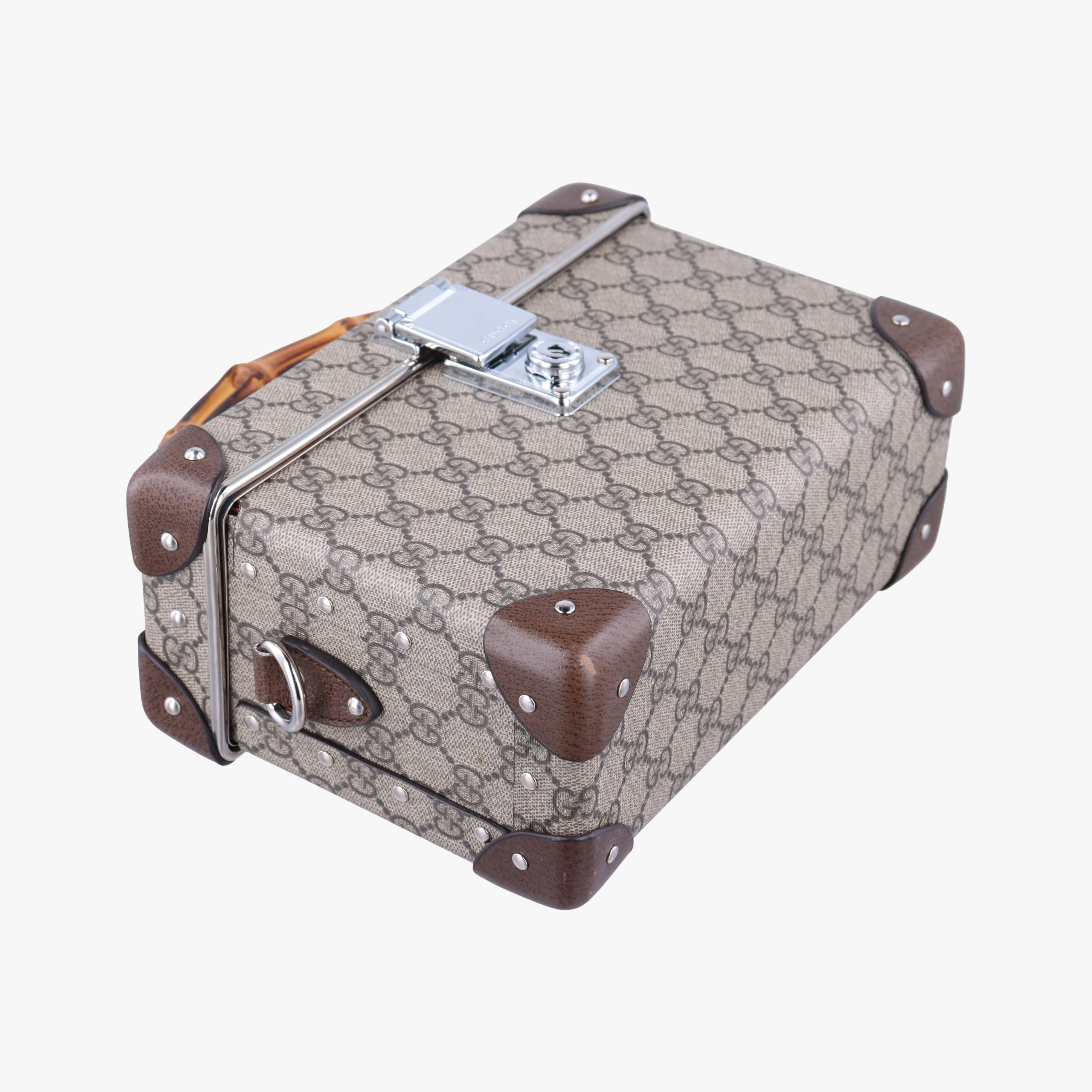 Pre-owned Gucci Padlock Brown PVC coated canvas 588351 shoulderbag | stylenewstar