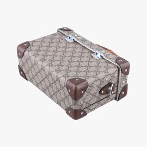 Pre-owned Gucci Padlock Brown PVC coated canvas 588351 shoulderbag | stylenewstar