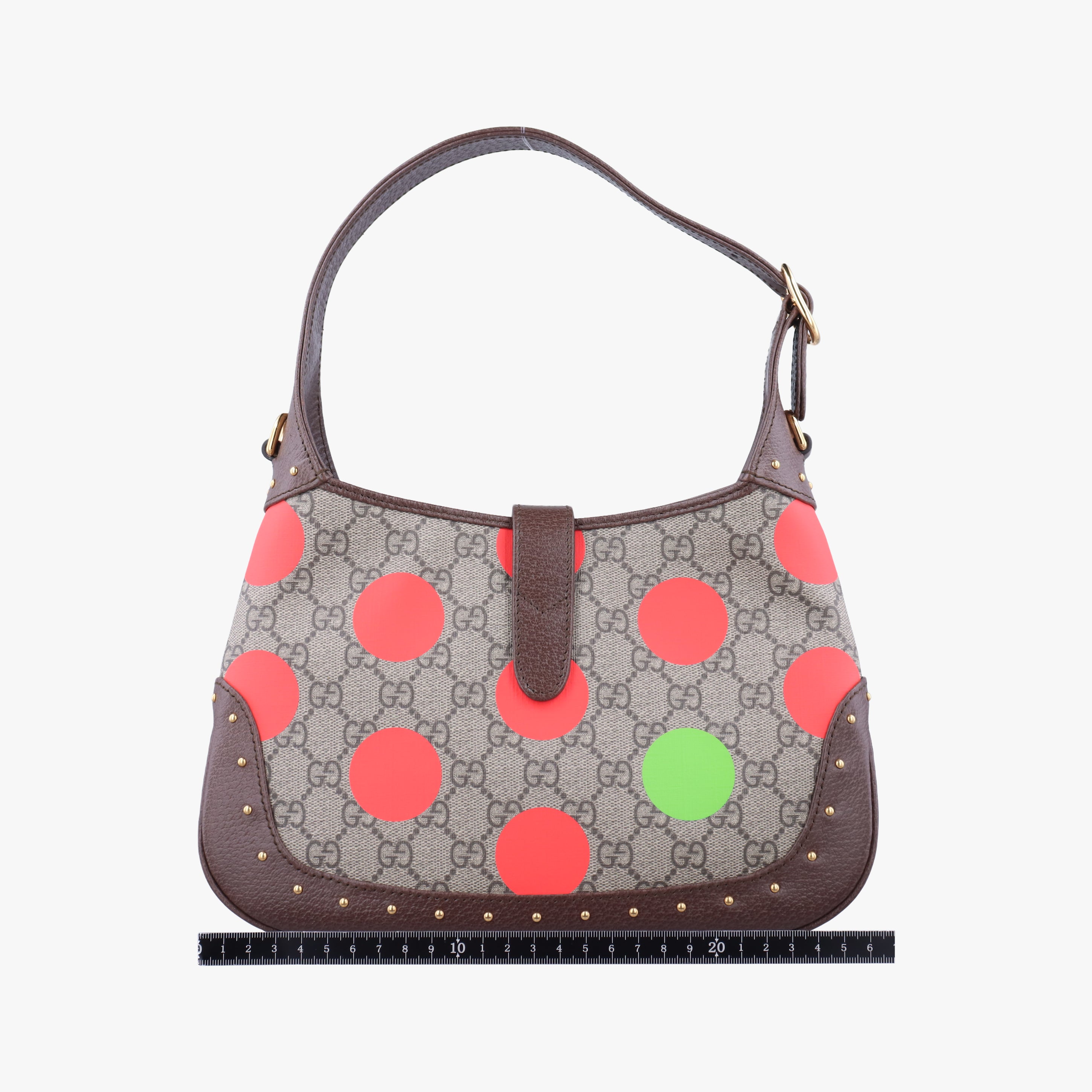 Pre-owned Gucci JACKIE beige×Multicolour canvas×leather 678843 shoulderbag | stylenewstar