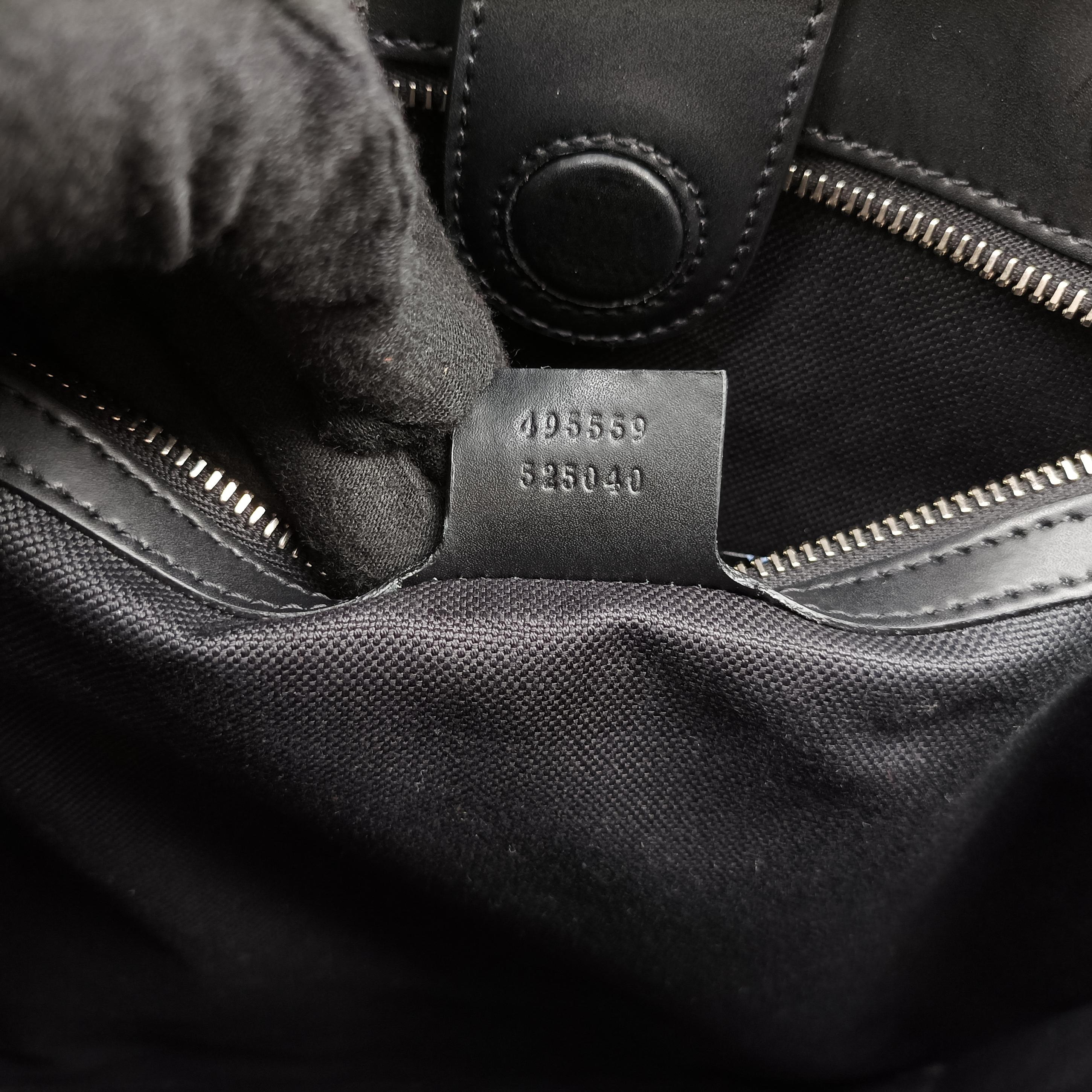 Pre-owned Gucci GG Supreme Tiger Black PVC coated canvas 495559 shoulderbag | stylenewstar