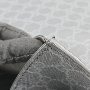 Pre-owned Gucci GG Supreme Tiger Black PVC coated canvas 495559 shoulderbag | stylenewstar