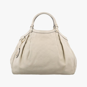 Pre-owned Gucci Sukey White Leather 211943 handbag | stylenewstar
